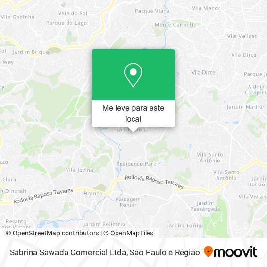 Sabrina Sawada Comercial Ltda mapa