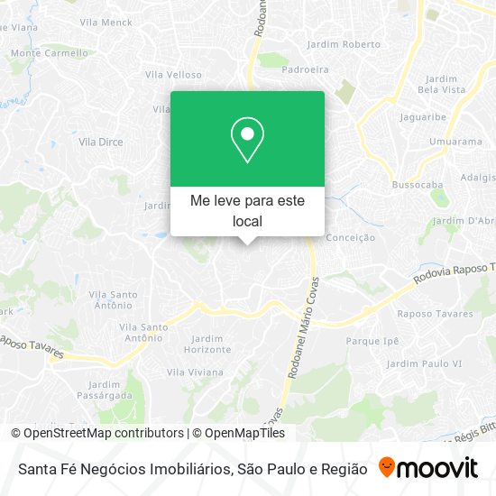 Santa Fé Negócios Imobiliários mapa