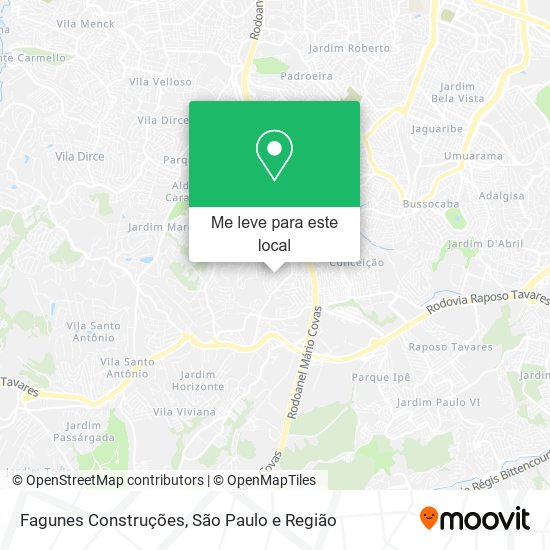 Fagunes Construções mapa