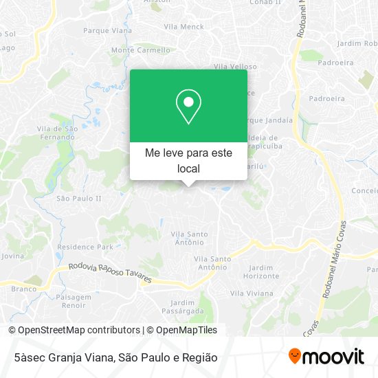 5àsec Granja Viana mapa