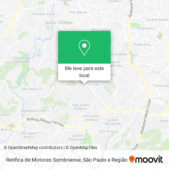 Retífica de Motores Sombriense mapa