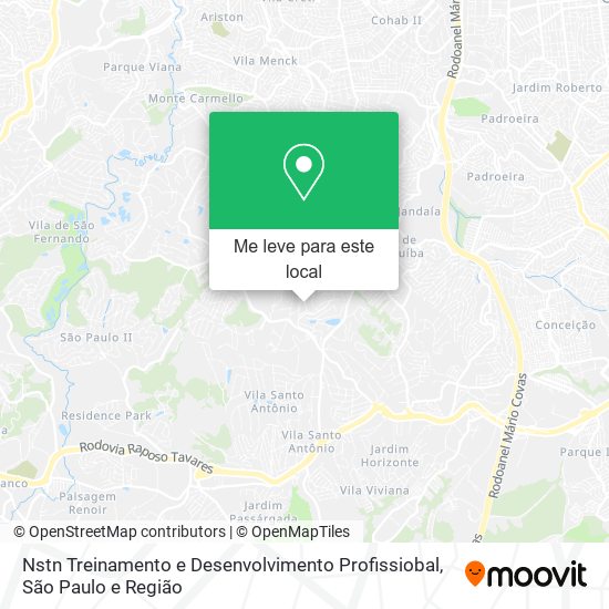 Nstn Treinamento e Desenvolvimento Profissiobal mapa
