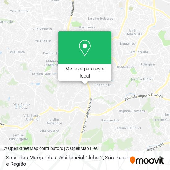 Solar das Margaridas Residencial Clube 2 mapa
