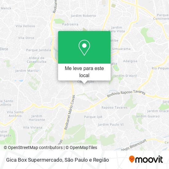 Gica Box Supermercado mapa