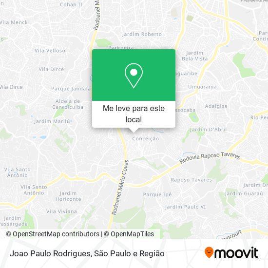 Joao Paulo Rodrigues mapa
