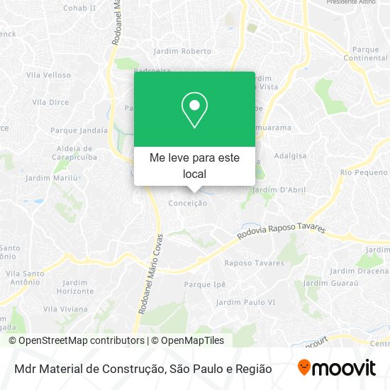 Mdr Material de Construção mapa