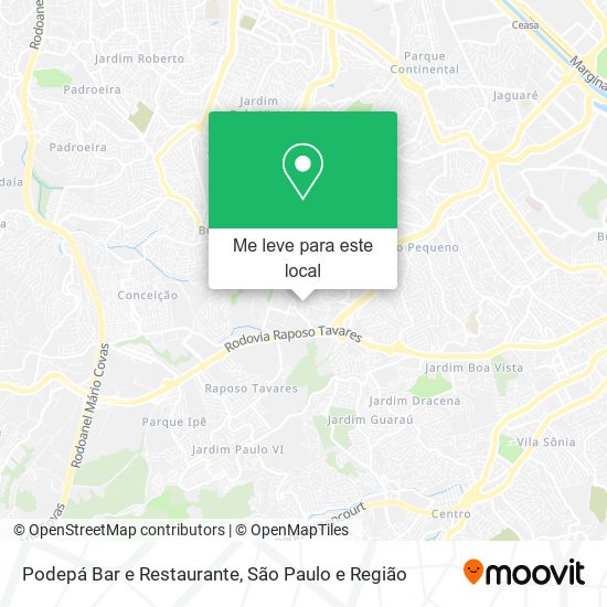 Podepá Bar e Restaurante mapa