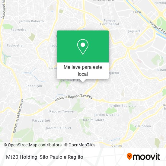 Mt20 Holding mapa