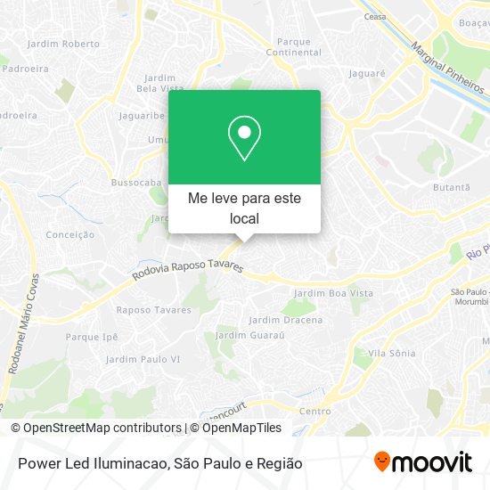 Power Led Iluminacao mapa