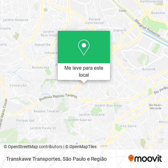 Transkawe Transportes mapa