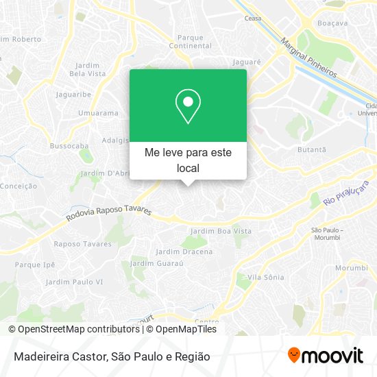 Madeireira Castor mapa