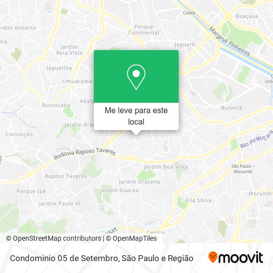 Condominio 05 de Setembro mapa
