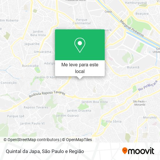 Quintal da Japa mapa