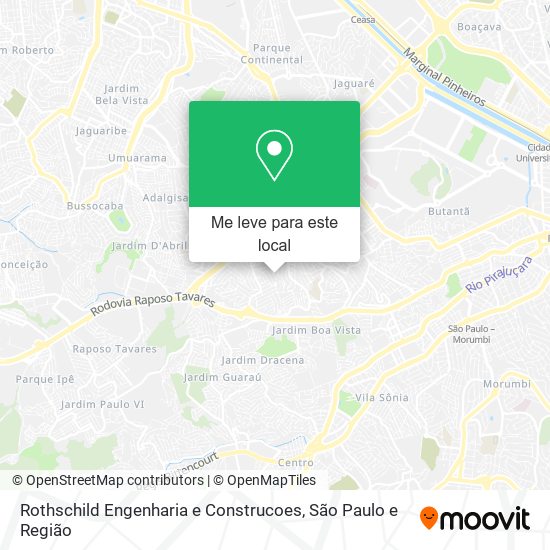 Rothschild Engenharia e Construcoes mapa