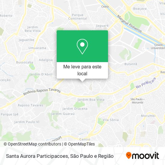 Santa Aurora Participacoes mapa