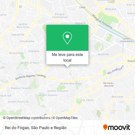 Rei do Fogao mapa