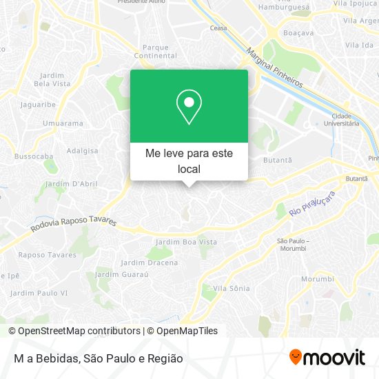 M a Bebidas mapa