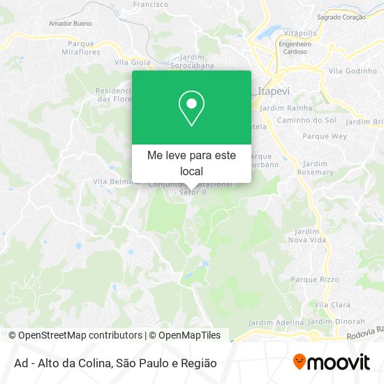 Ad - Alto da Colina mapa