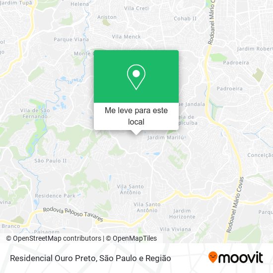 Residencial Ouro Preto mapa