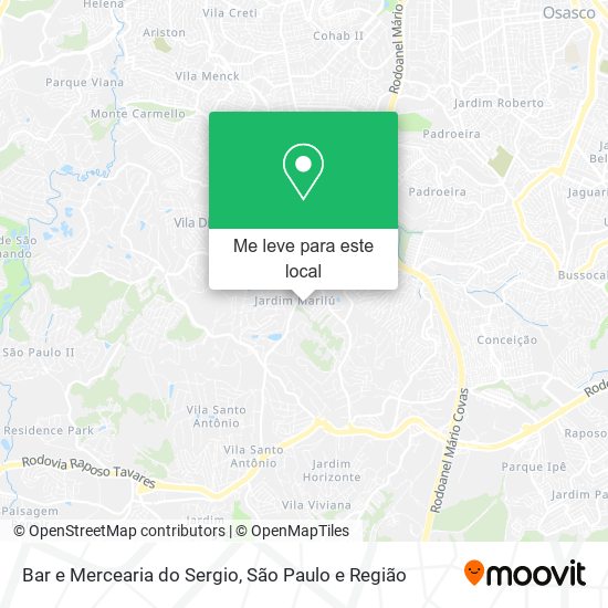 Bar e Mercearia do Sergio mapa