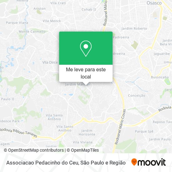 Associacao Pedacinho do Ceu mapa