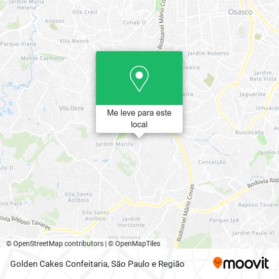 Golden Cakes Confeitaria mapa