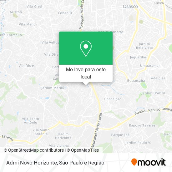 Admi Novo Horizonte mapa
