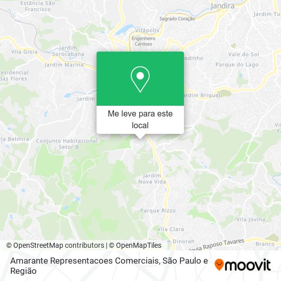 Amarante Representacoes Comerciais mapa