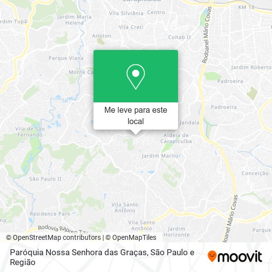 Paróquia Nossa Senhora das Graças mapa