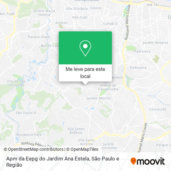 Apm da Eepg do Jardim Ana Estela mapa