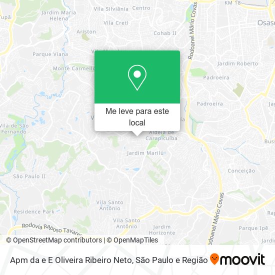 Apm da e E Oliveira Ribeiro Neto mapa