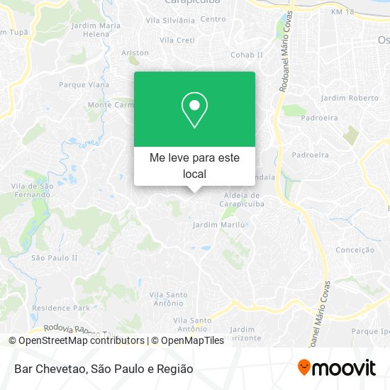 Bar Chevetao mapa