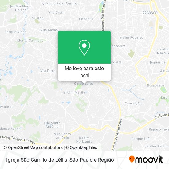 Igreja São Camilo de Léllis mapa