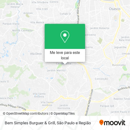 Bem Simples Burguer & Grill mapa