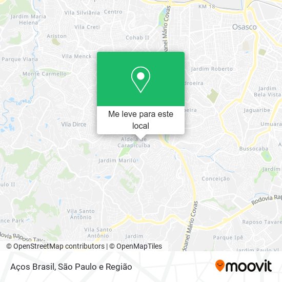Aços Brasil mapa