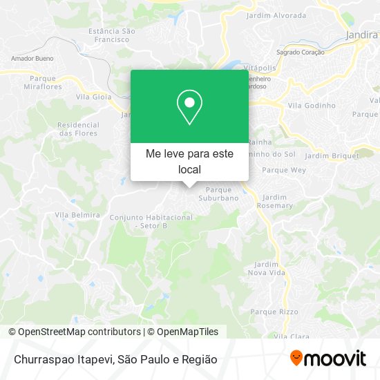 Churraspao Itapevi mapa