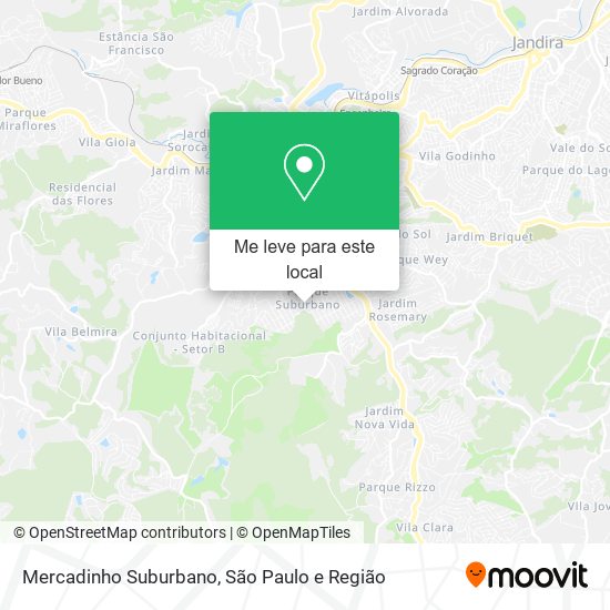 Mercadinho Suburbano mapa