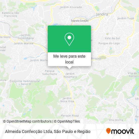 Almeida Confecção Ltda mapa