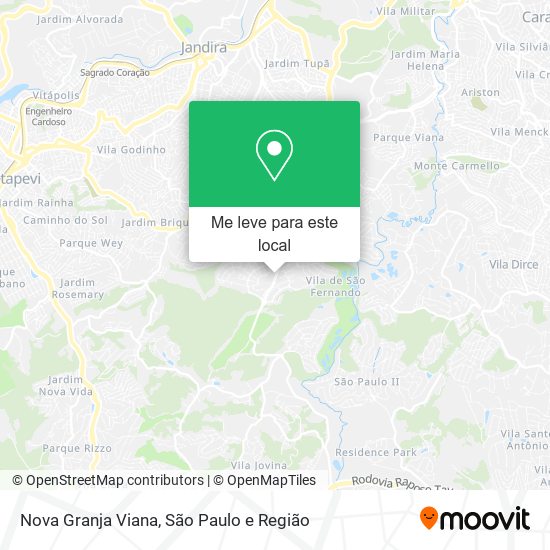 Nova Granja Viana mapa