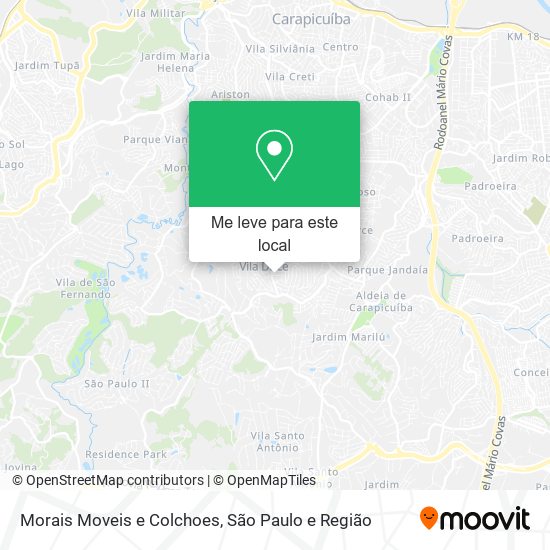Morais Moveis e Colchoes mapa