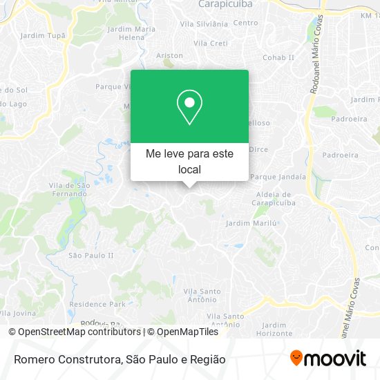 Romero Construtora mapa