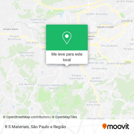 R S Materiais mapa