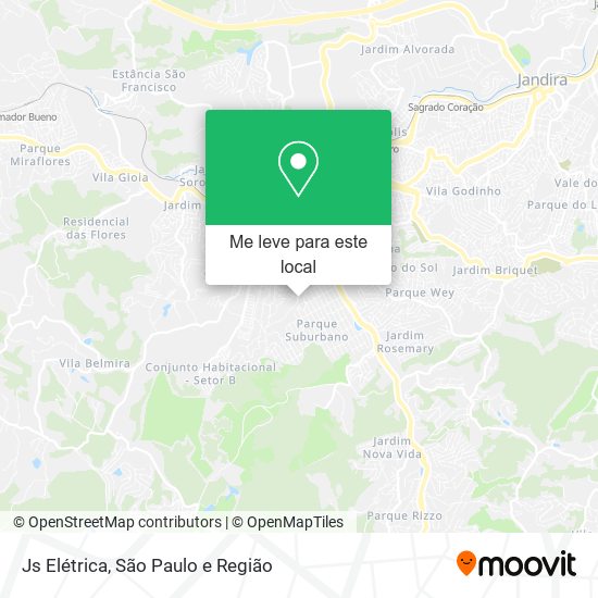 Js Elétrica mapa