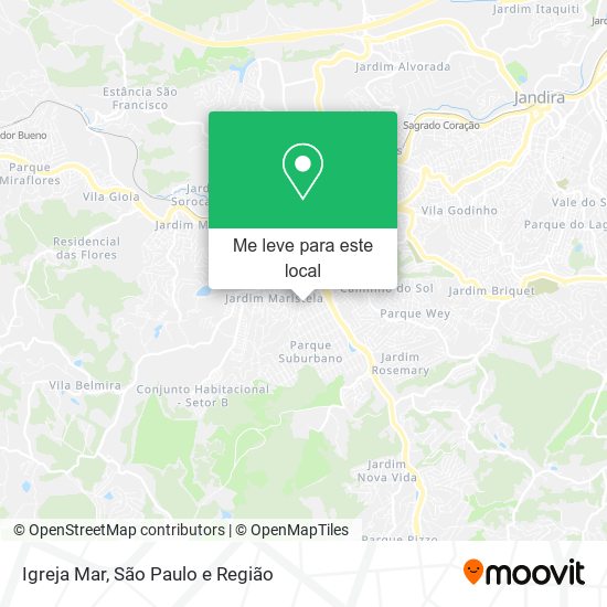 Igreja Mar mapa