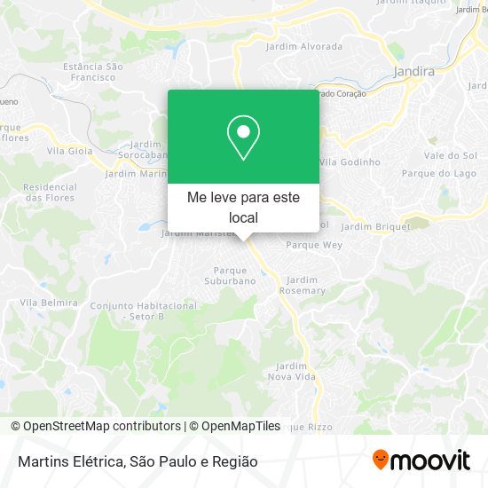 Martins Elétrica mapa