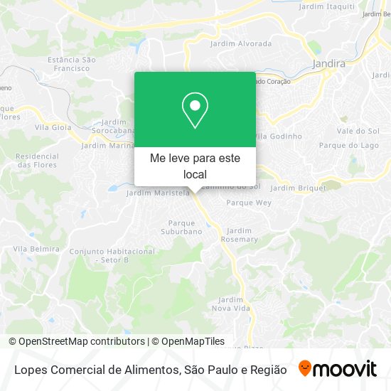 Lopes Comercial de Alimentos mapa