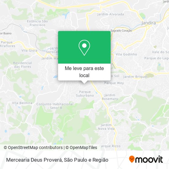 Mercearia Deus Proverá mapa