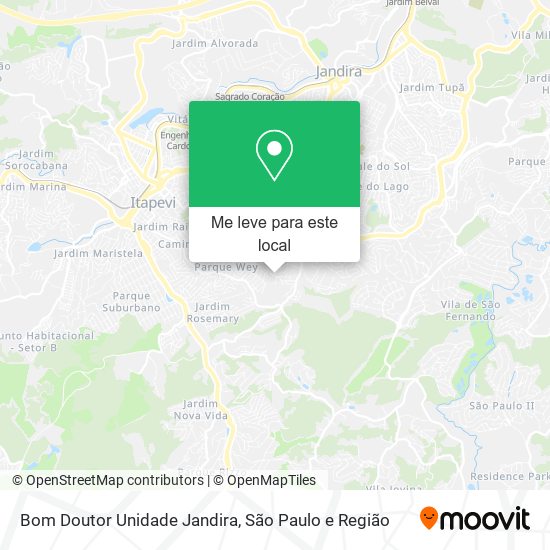Bom Doutor Unidade Jandira mapa