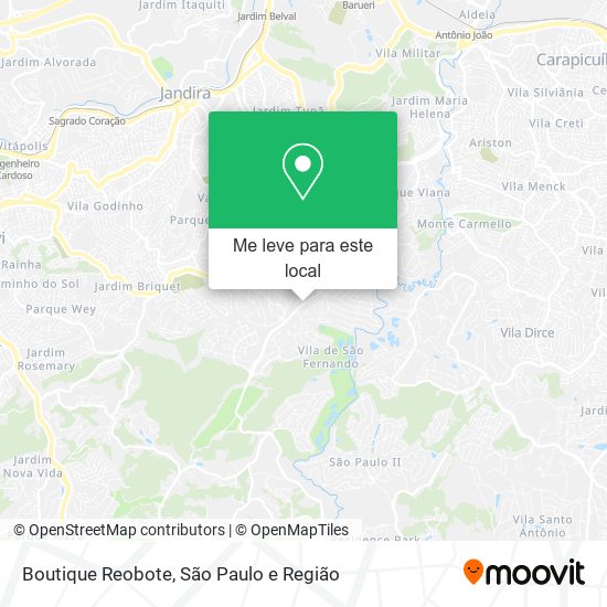 Boutique Reobote mapa