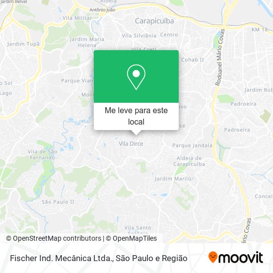 Fischer Ind. Mecânica Ltda. mapa